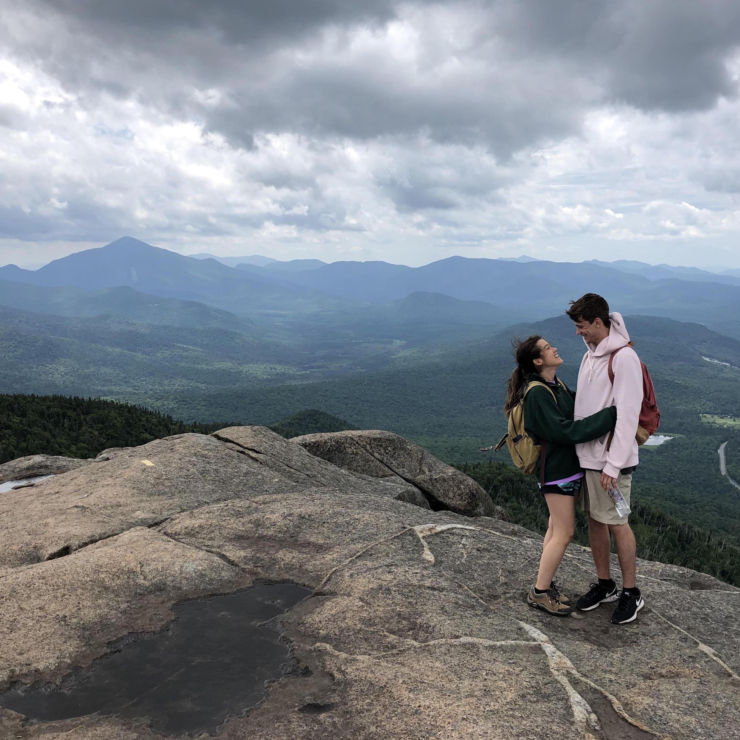 This was taken just hours before Jake popped the big question - and she had no idea!