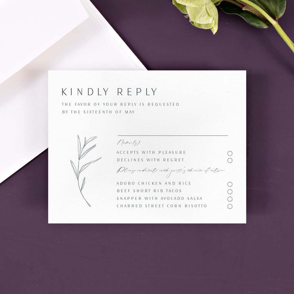 Avila Classic | White | Zola Wedding Invitations