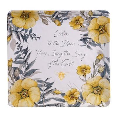 12.5" Earthenware Sweet As A Bee Serving Platter