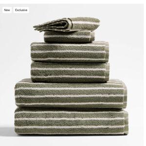 Organic Turkish Cotton Taupe Bath Towel + Reviews | Crate & Barrel