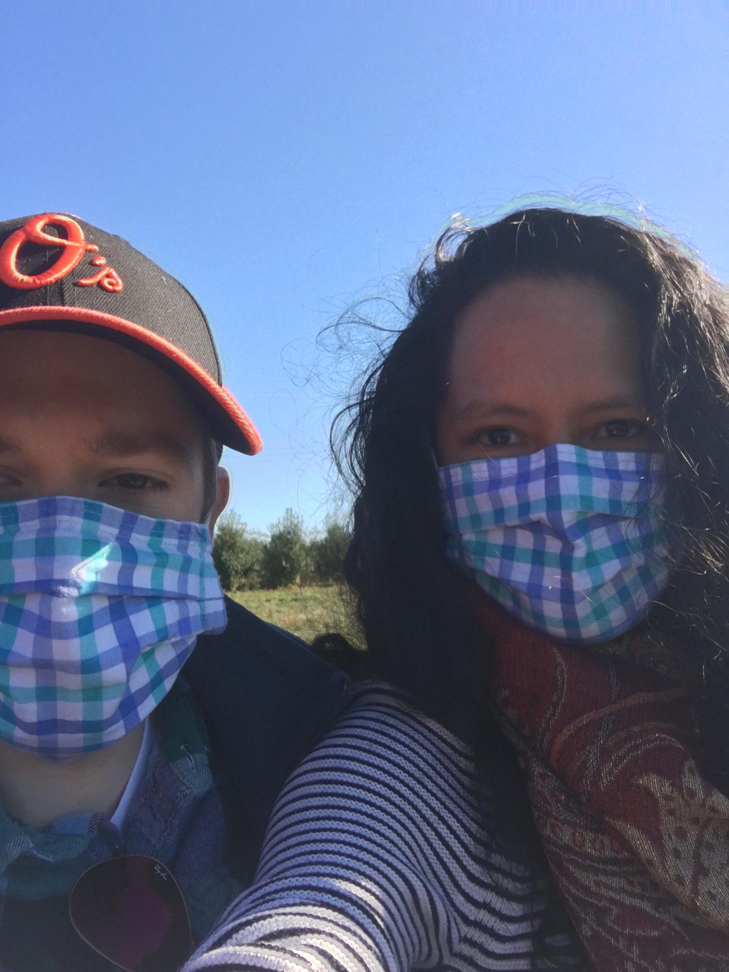 Pumpkin picking, pandemic-style (October 2020)