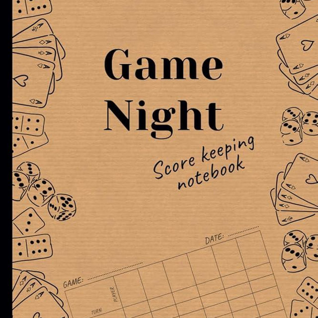 Game Night Score Keeping Notebook: Simple Score Sheets | Travel Size Score Pads | Gaming Log Book For Many Family Games |100 pages 6 x 9 inches