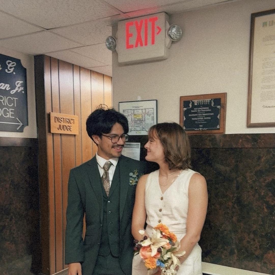 almost married! taking in the moment..with each other of course