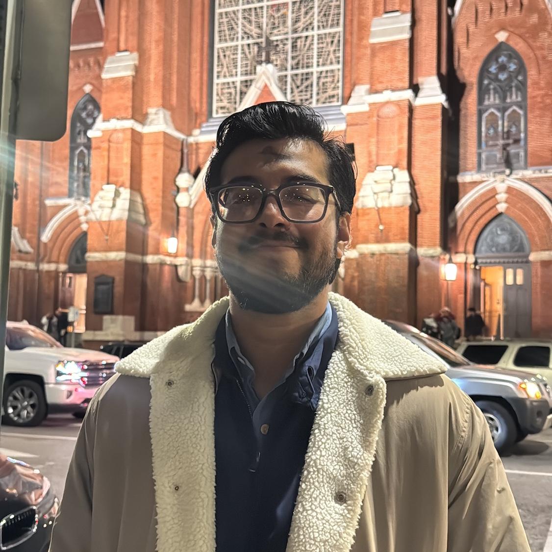 Moi’s first Ash Wednesday at the Cathedral in downtown Birmingham ✝️