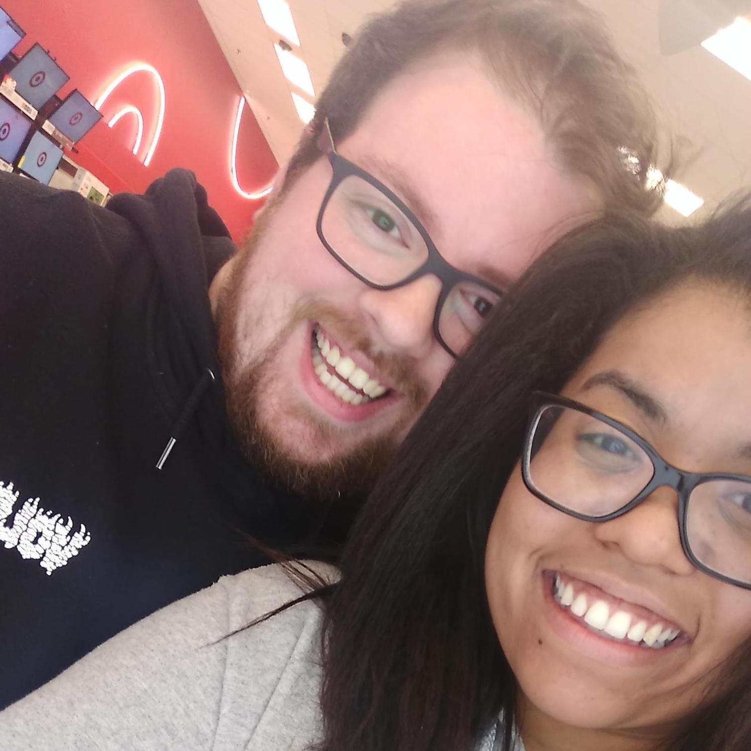 Playing around in Target with their iPads