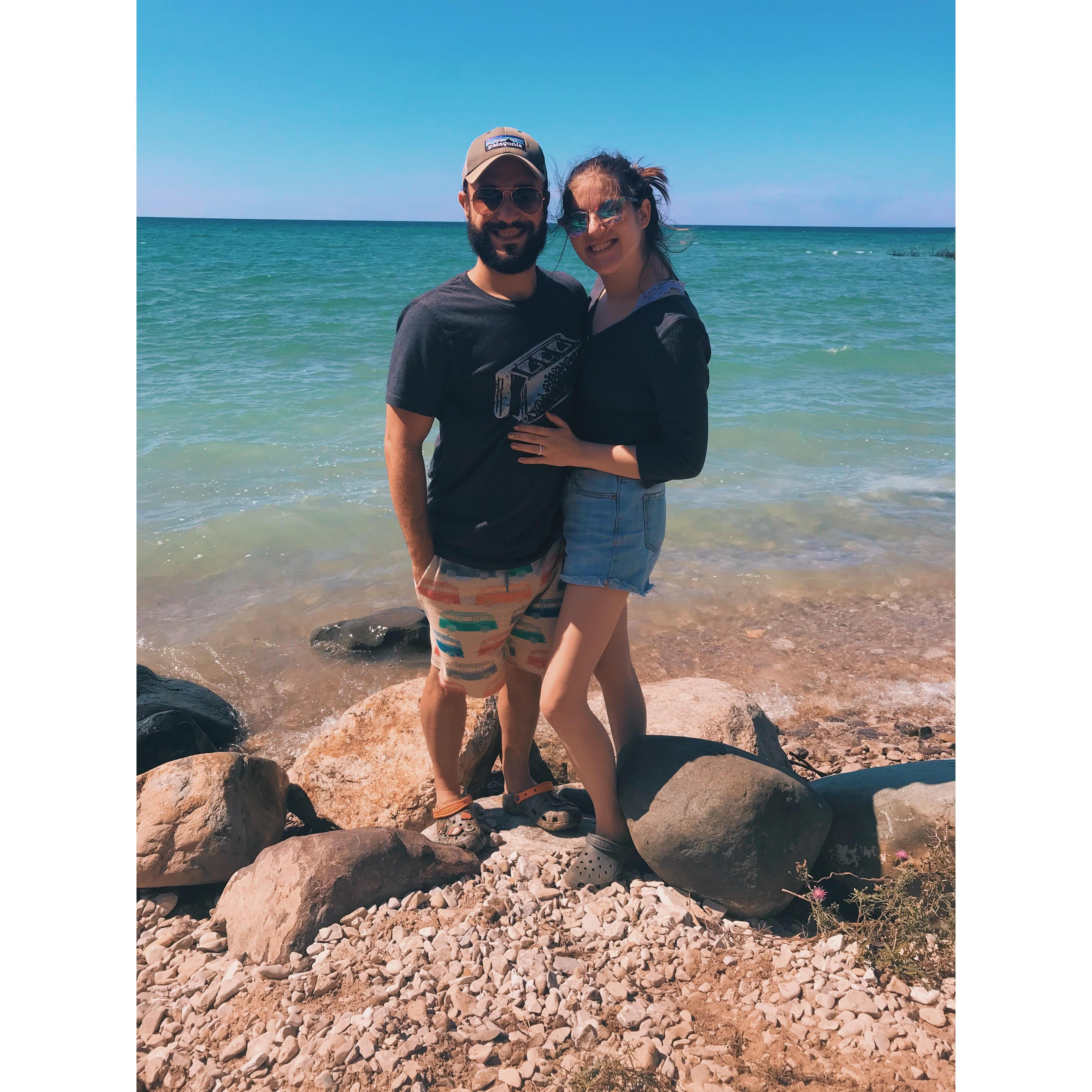 Taken at Lake Michigan on our way to the U.P.