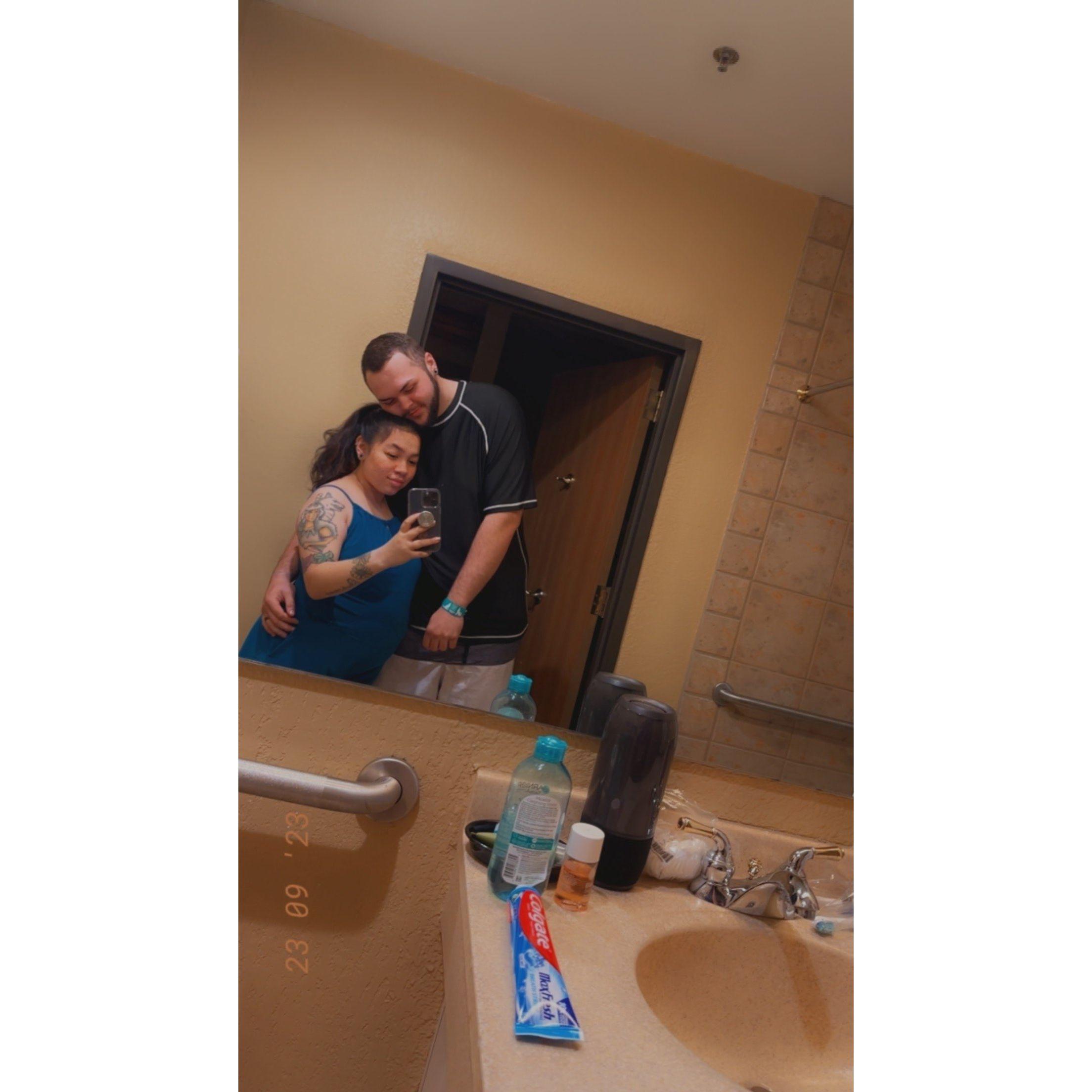 We went swimming lol