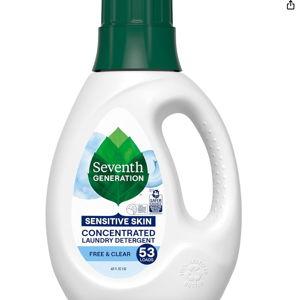 Seventh Generation Concentrated Laundry Detergent Liquid Free & Clear Fragrance Free 40 oz
