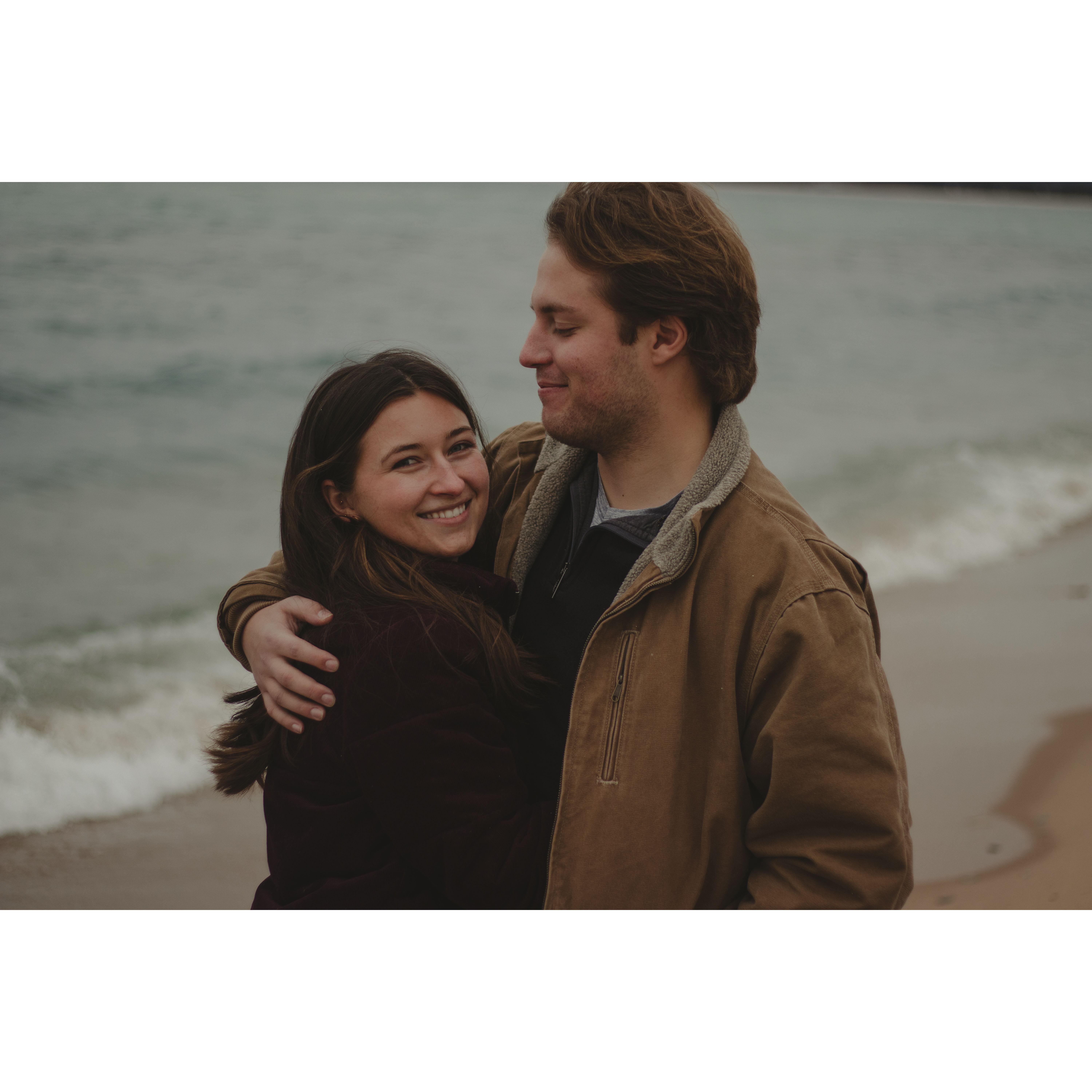 Maid of honor Merrill took engagement photos for us!