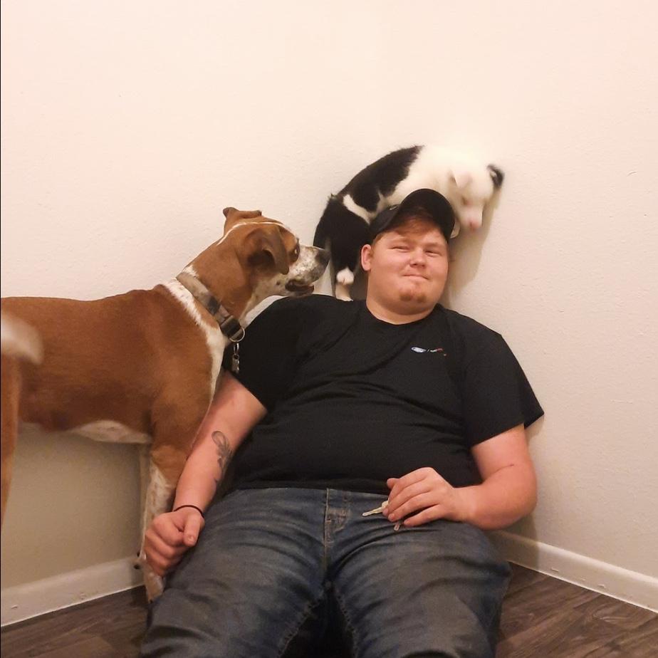 The night we brought home our second puppy (Ranger)!