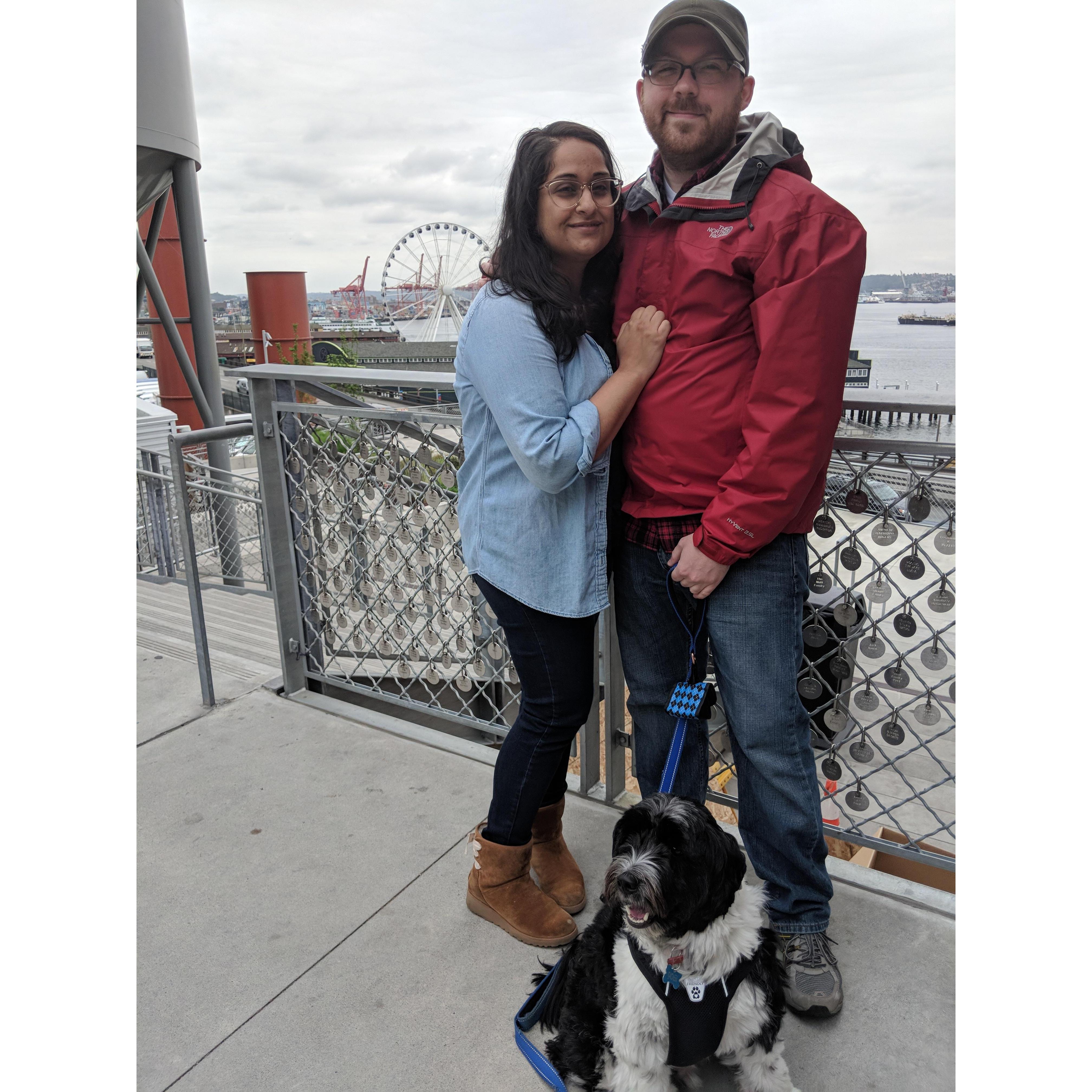 Near Pike Place, our first date spot!