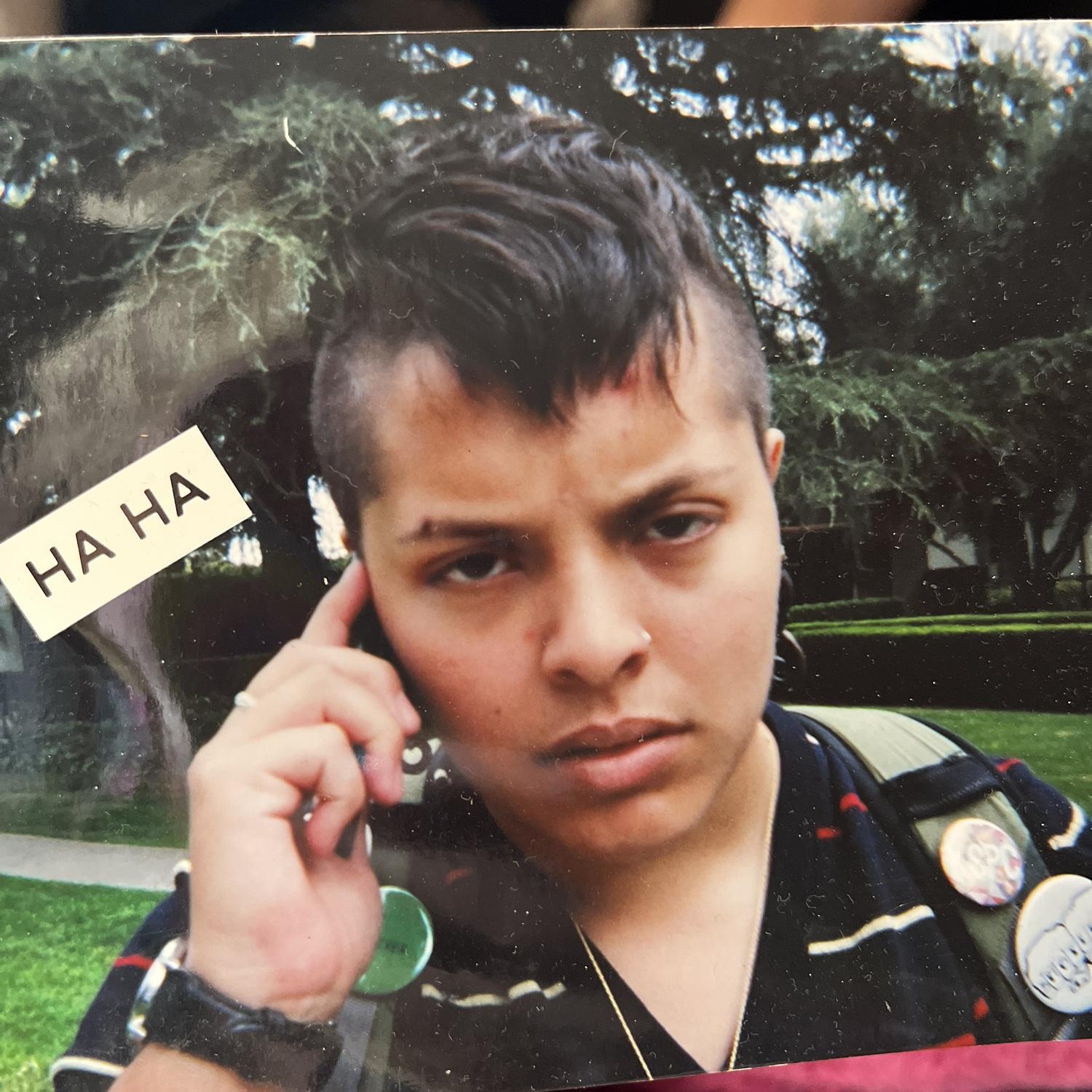 punk grumpy college Alex