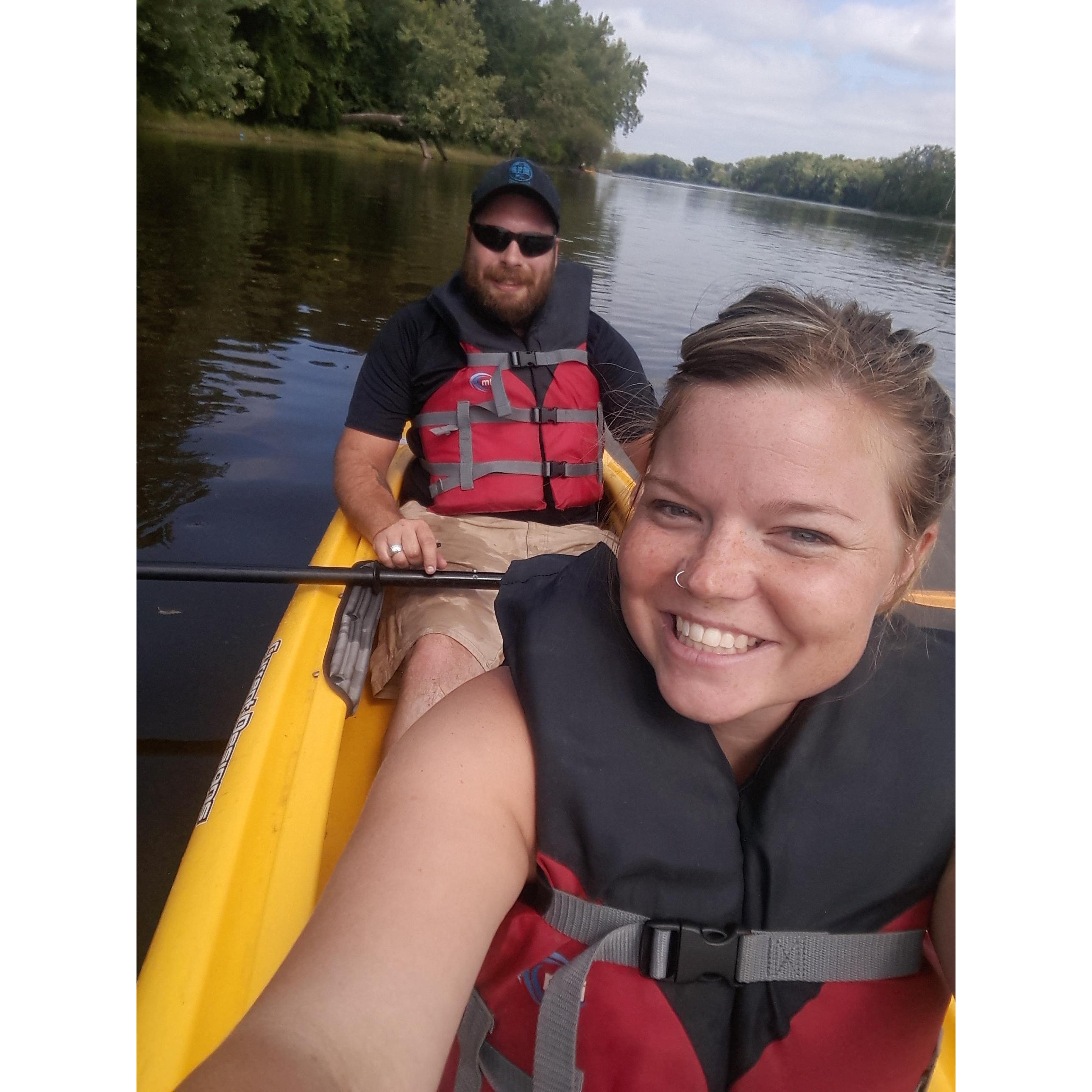 our first kayaking trip