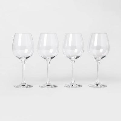 16.2oz 4pk Crystal White Wine Glasses - Threshold™