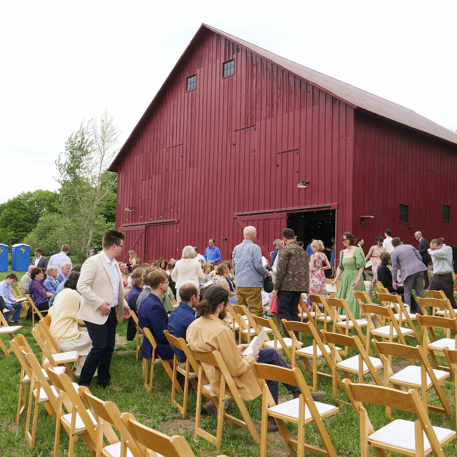 Seating for the ceremony