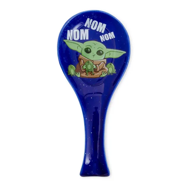 Silver Buffalo Star Wars: The Mandalorian Grogu "Nom Nom Nom" Ceramic Spoon Rest