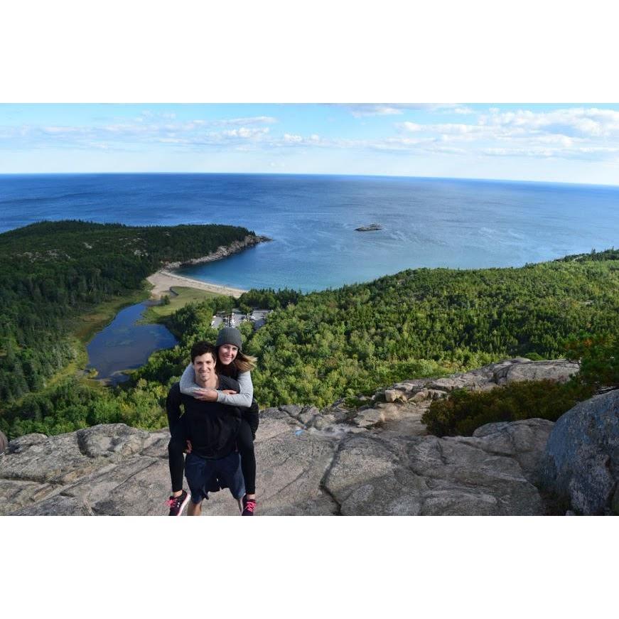 Hiking up in Bar Harbor, Maine