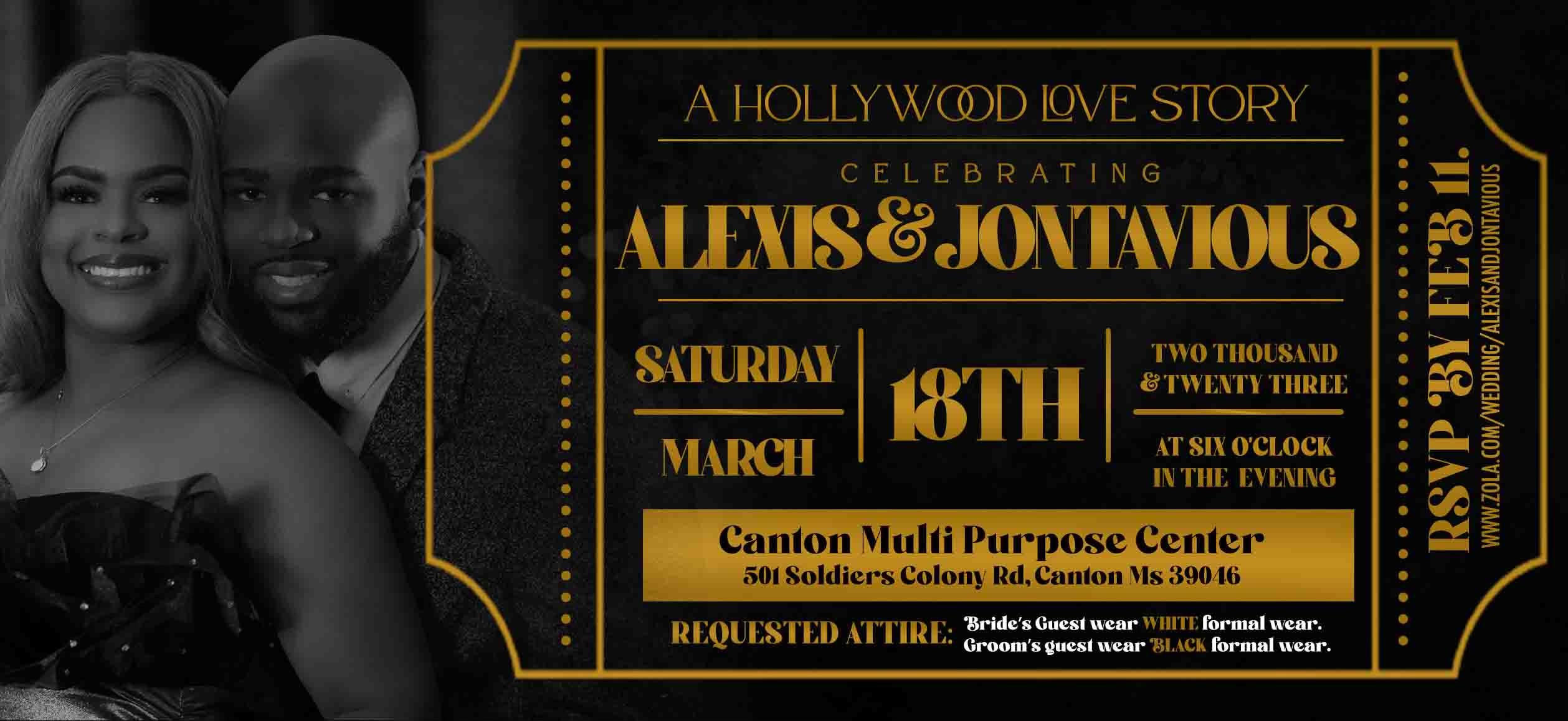 The Wedding Website of Alexis Cain and Jontavious Jackson