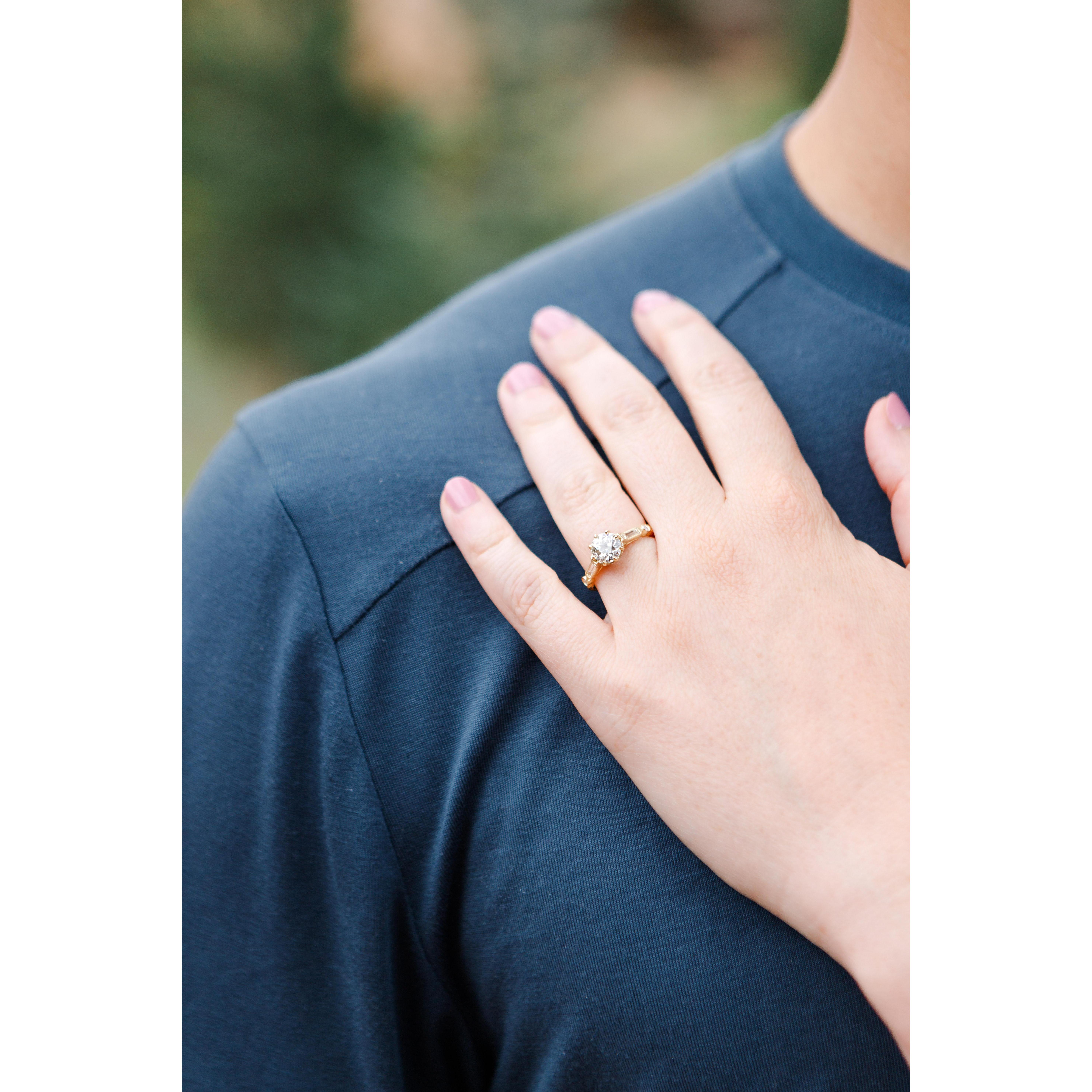 Peter did an amazing job picking out her ring!
