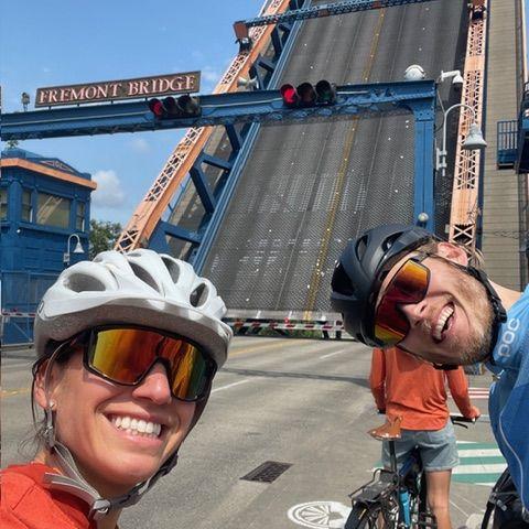 Biking to Woodenville wine tasting