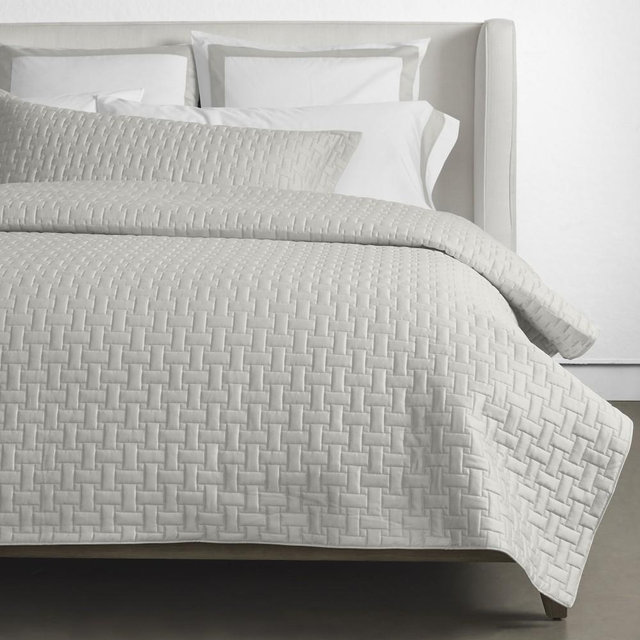Bria Quilt by Matouk®, Full/Queen, Silver