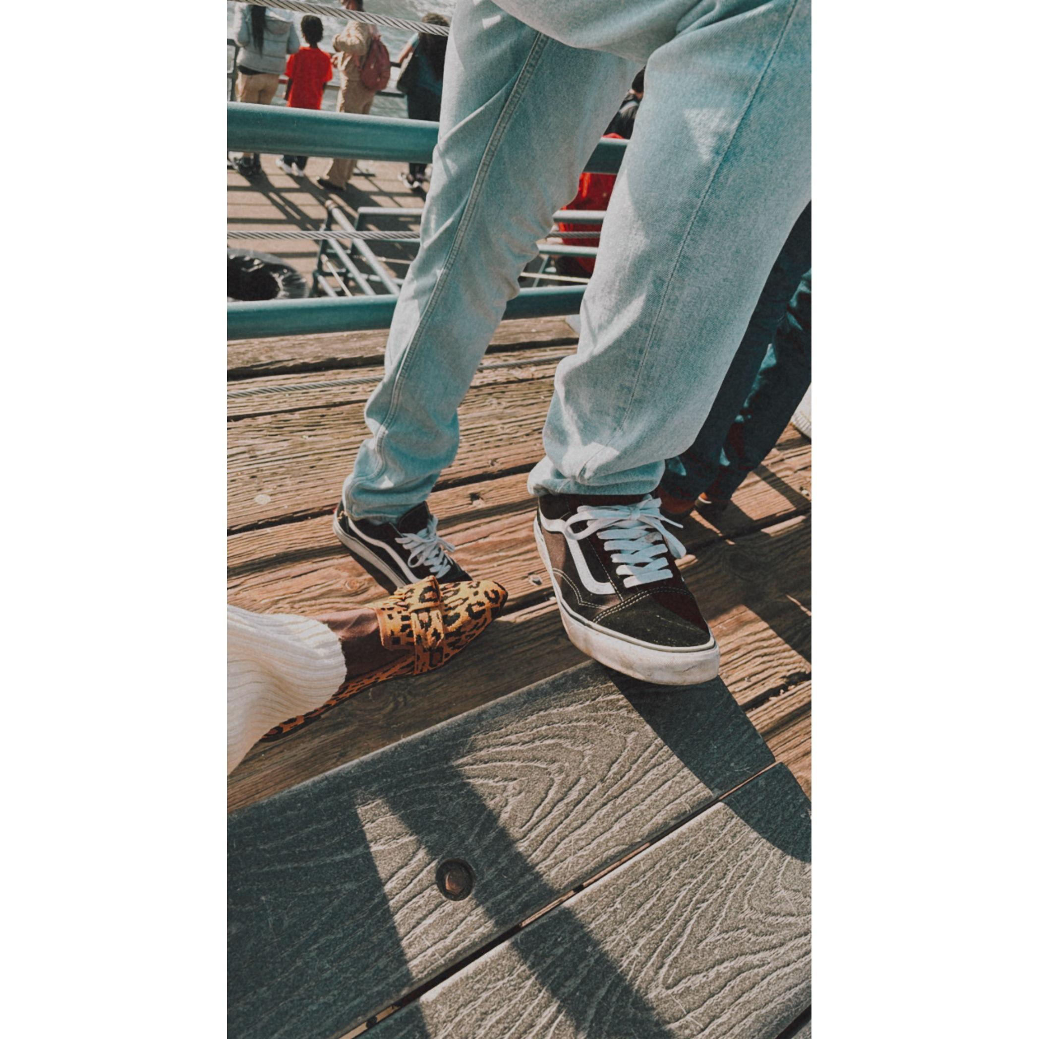 Kicking it at the Santa Monica Pier
