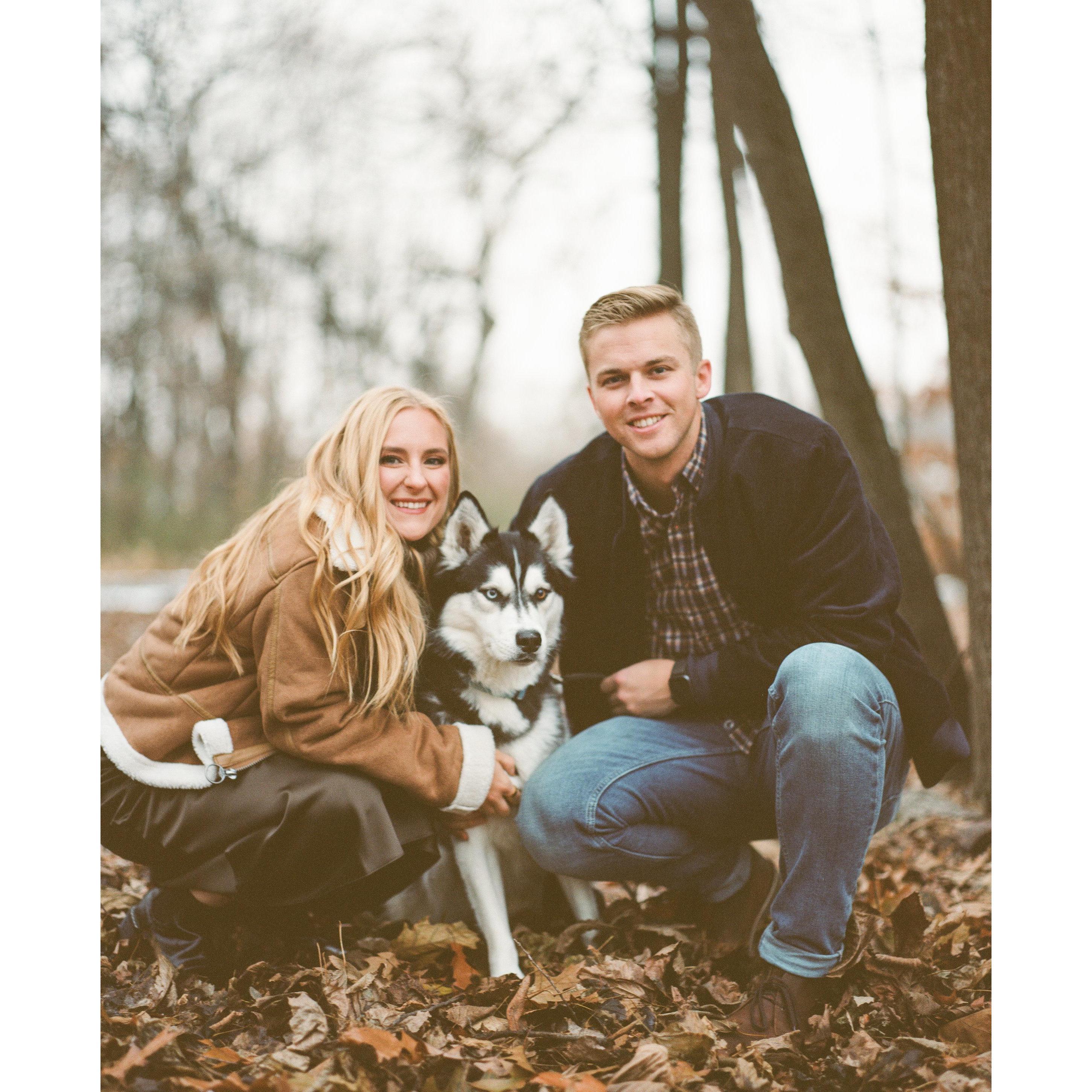 Engagement pictures on film by Colin Leonard