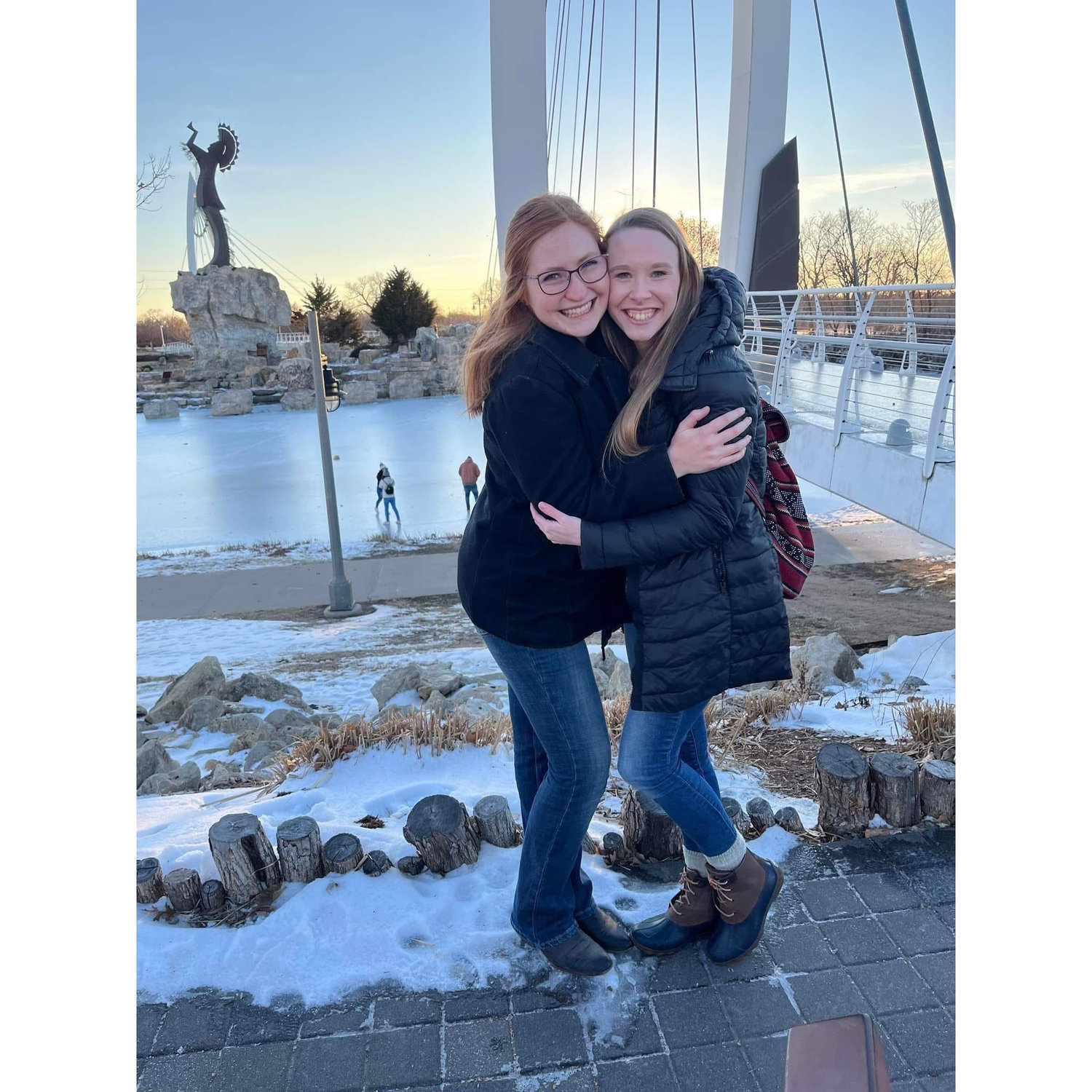 (2023) Abby and Natalie at the Keeper of the Plains