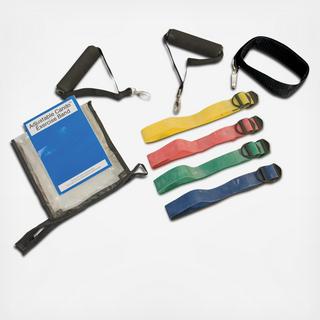 Adjustable Exercise Band 4-Piece Set