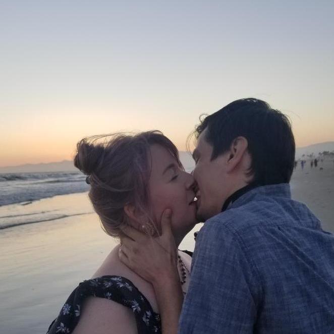 Hannah took these photos on one of our first beach dates. She kept whispering "These are going to be great at your wedding!"
It was our first public date.