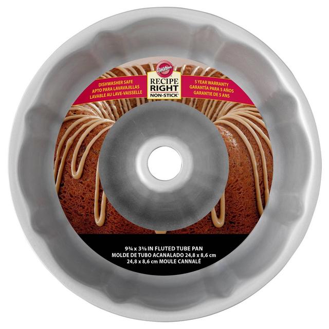 Wilton 9.75" Recipe Right Non-Stick Fluted Tube Pan