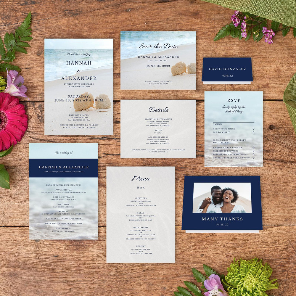 Havasu Classic | Navy | Zola Save The Dates