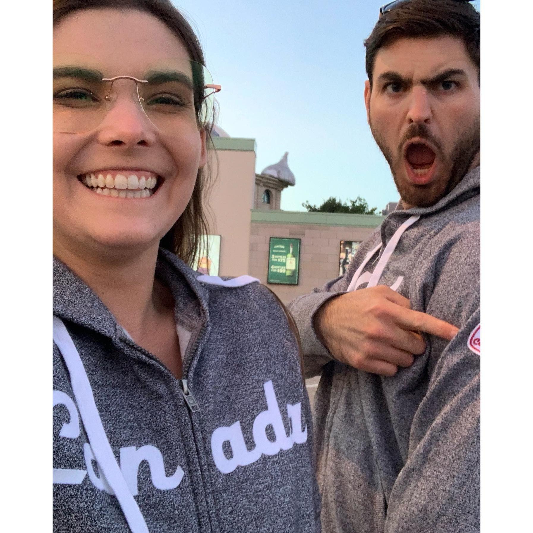 We hopped over to Canada during our time in NY! We definitely were the coolest people there in our matching jackets.