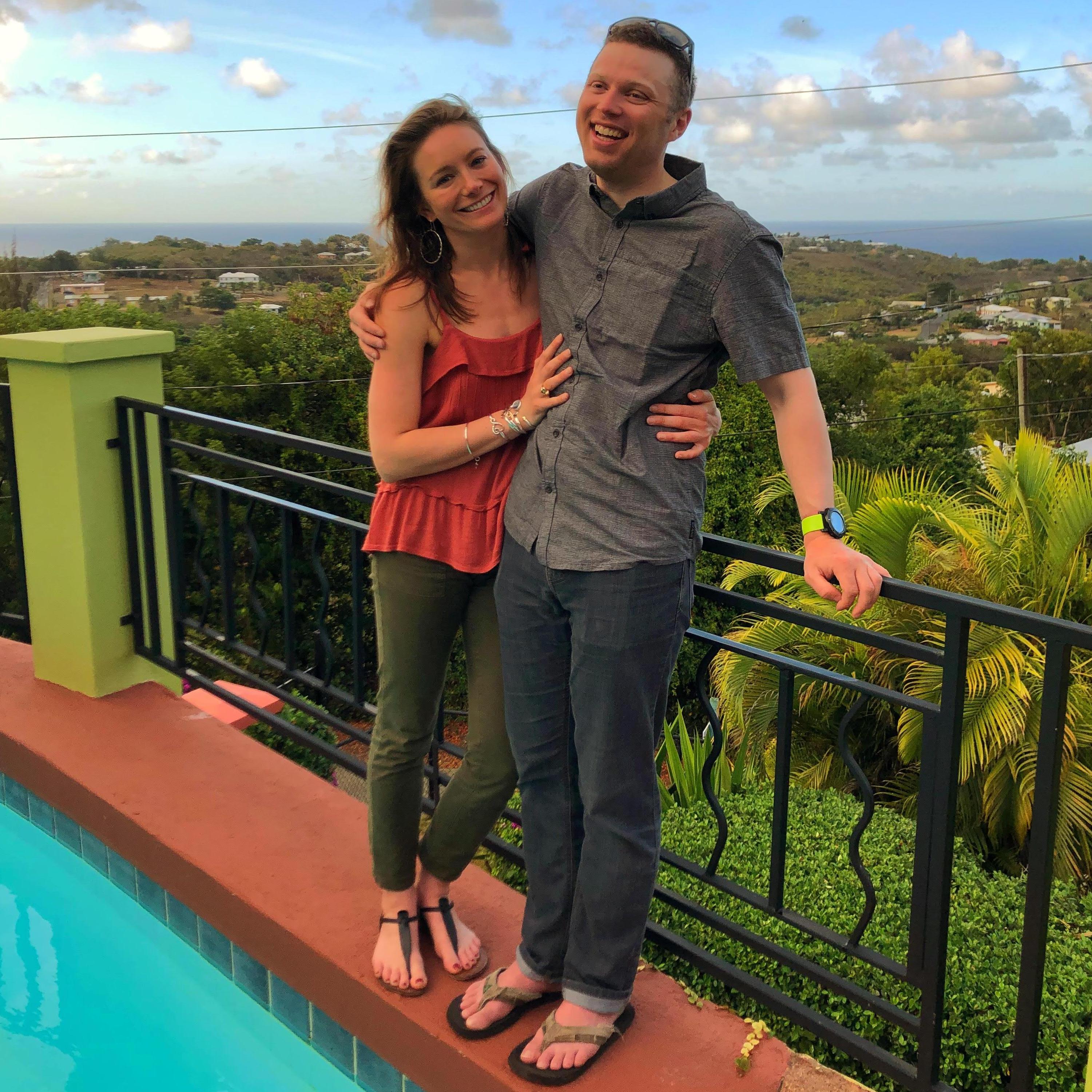 Our first trip to visit Annie's parents in the Caribbean