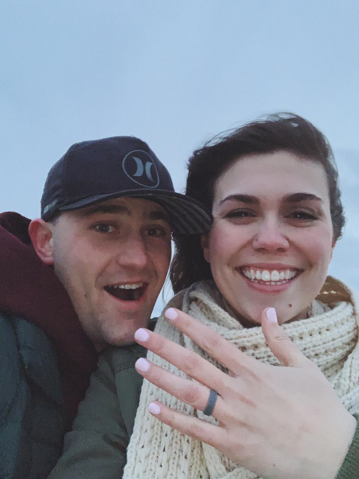 Also graduation day + the day we got engaged!!