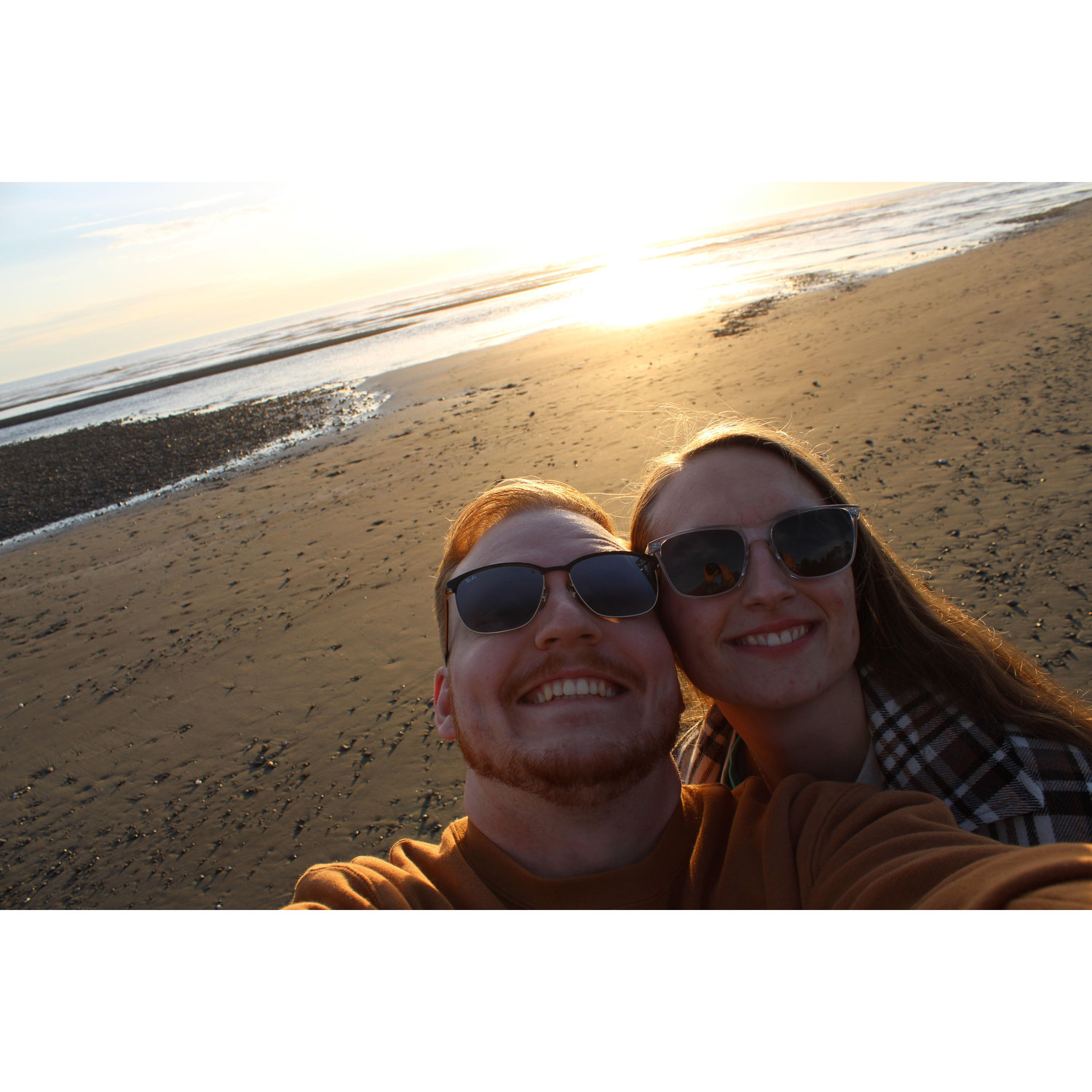 A lovely sunset on the beach