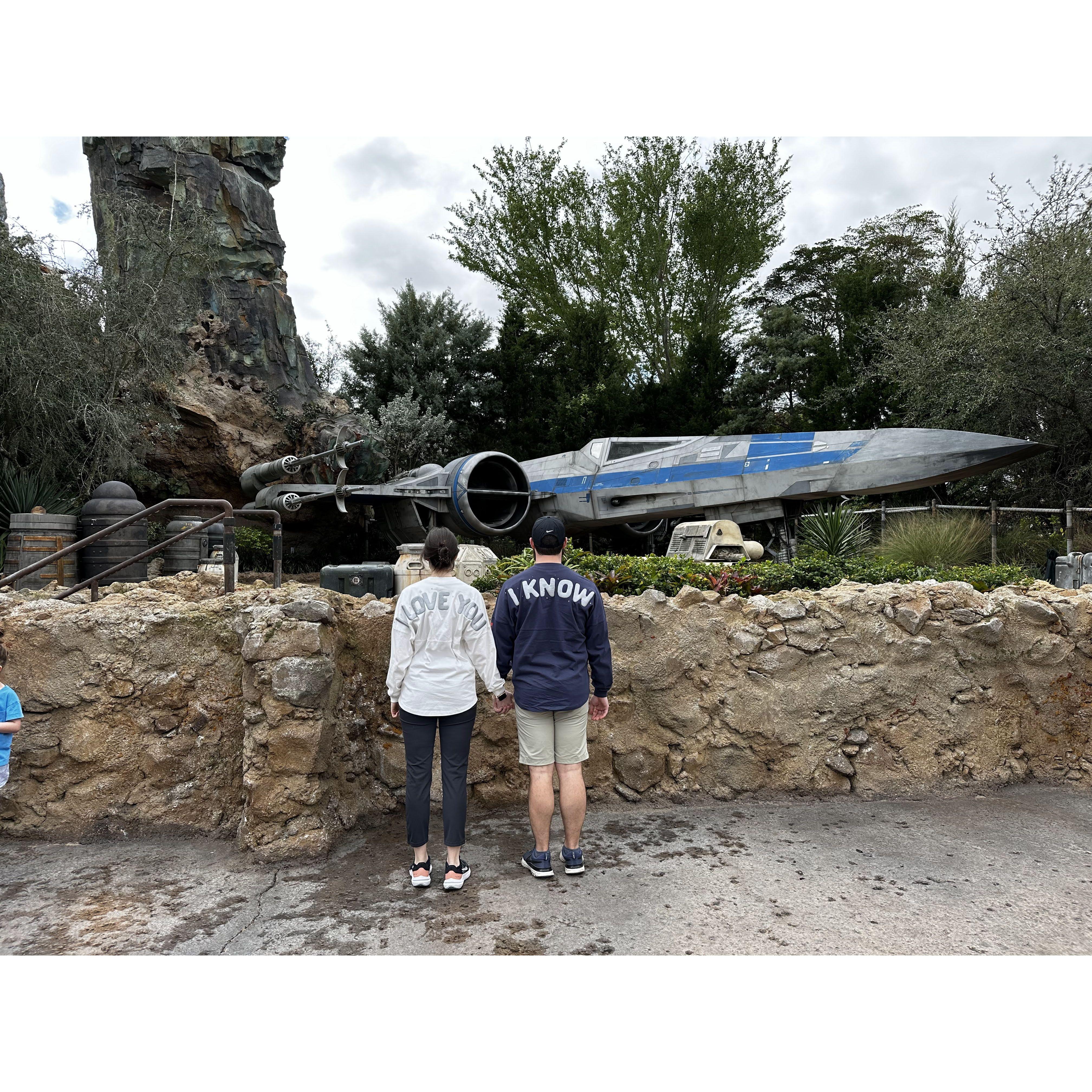 Star wars nerds on our first trip to Disney ~Orlando, FL  02.2024