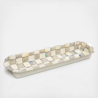 Sterling Check Baguette Dish