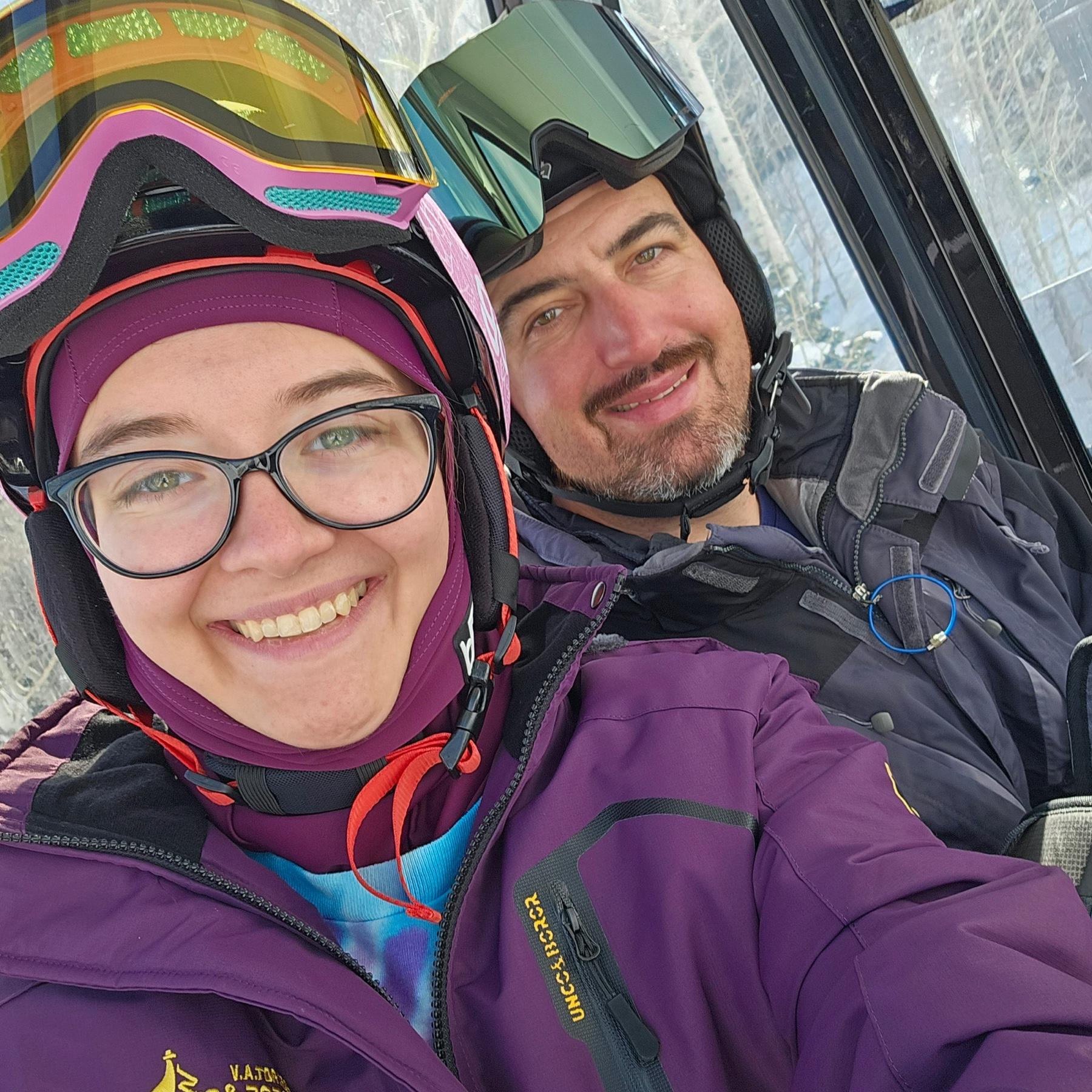 First ski trip! 😬💜