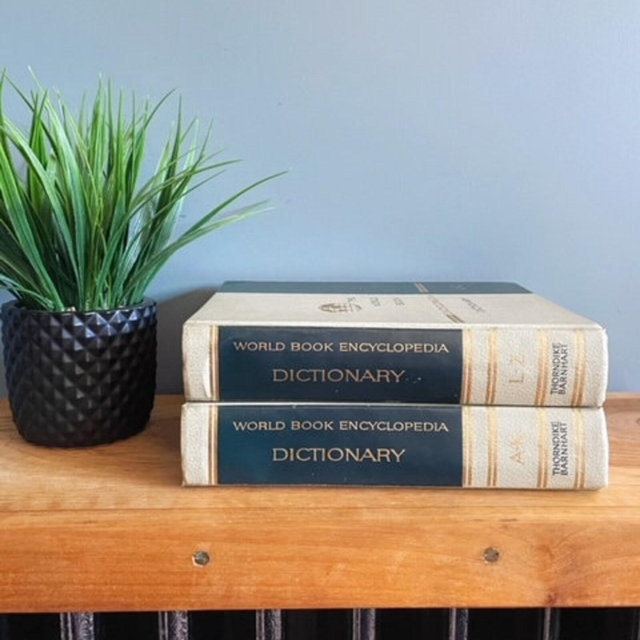 The World Book Encyclopedia Dictionary Set of 2 Vintage Dictionaries 1964