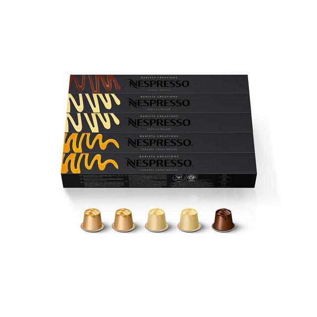 Nespresso Capsules OriginalLine, Barista Flavored Pack, Mild Roast Espresso Coffee, 50-Count Espresso Pods