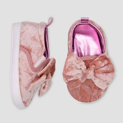 Baby Girls' Low Top Sneaker Crib Shoes - Just One You® made by carter's Velvet 3-6M