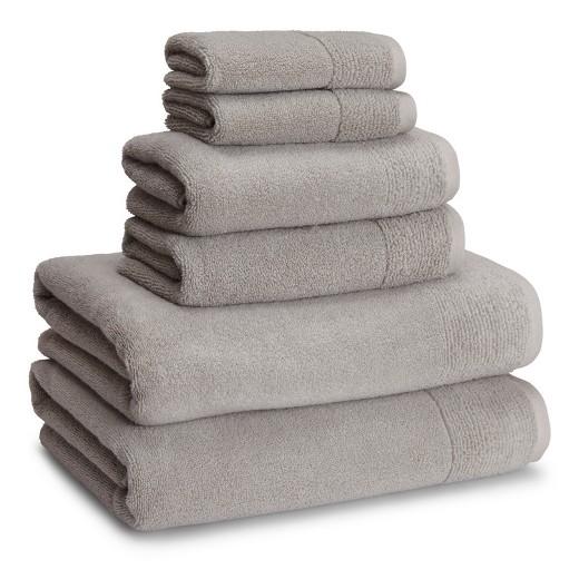 Kassatex® Kyoto 6pc Towel Set, Gray