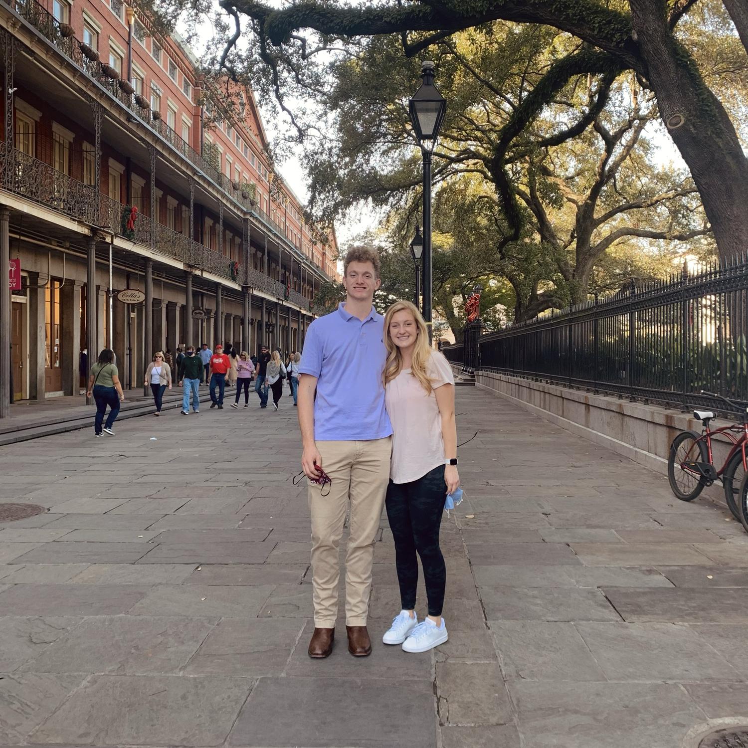 Colin flew Lauren out to New Orleans. What a romantic!