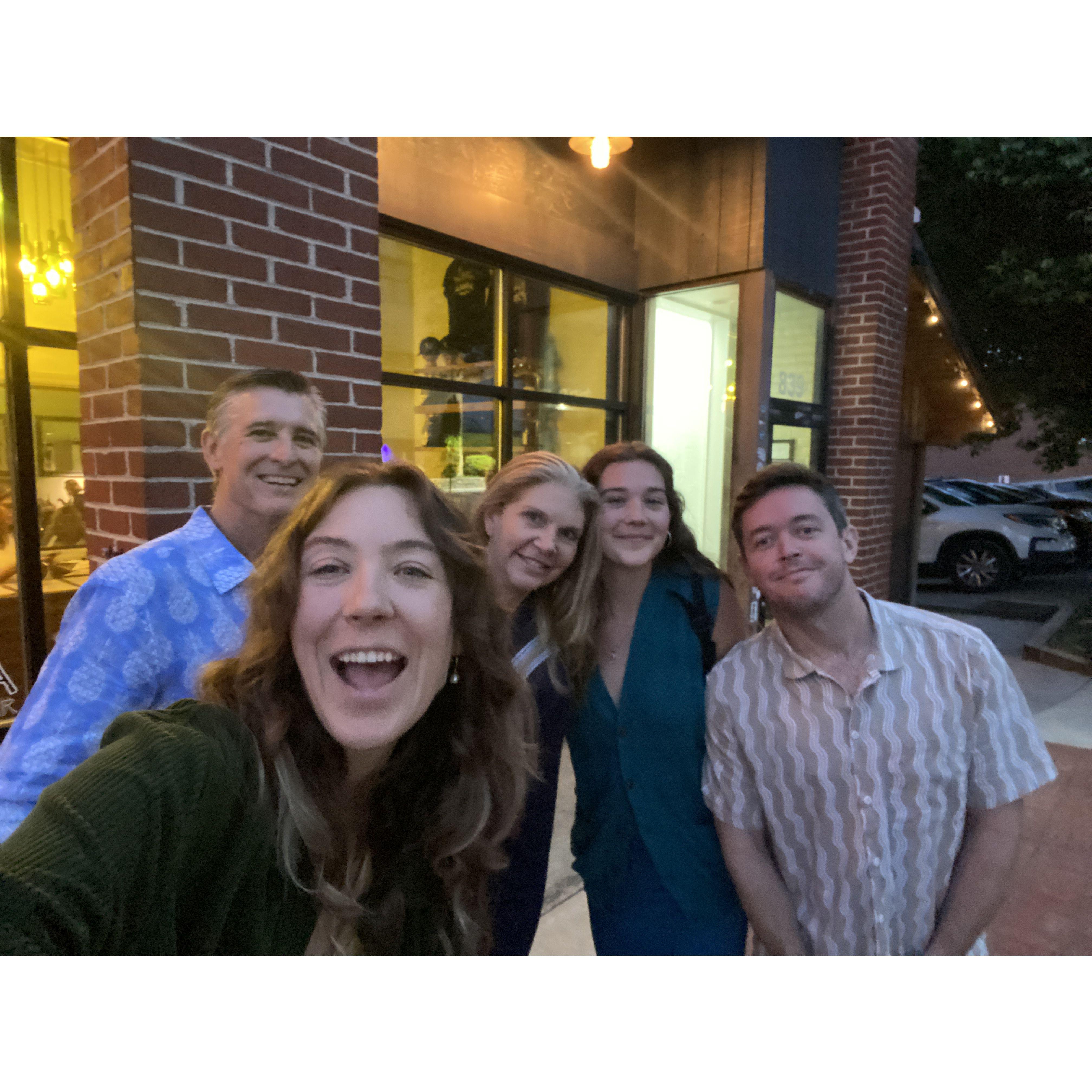 A Dwyer Boone weekend with Mom Kim, Dad Pete, and Sister Noelle!