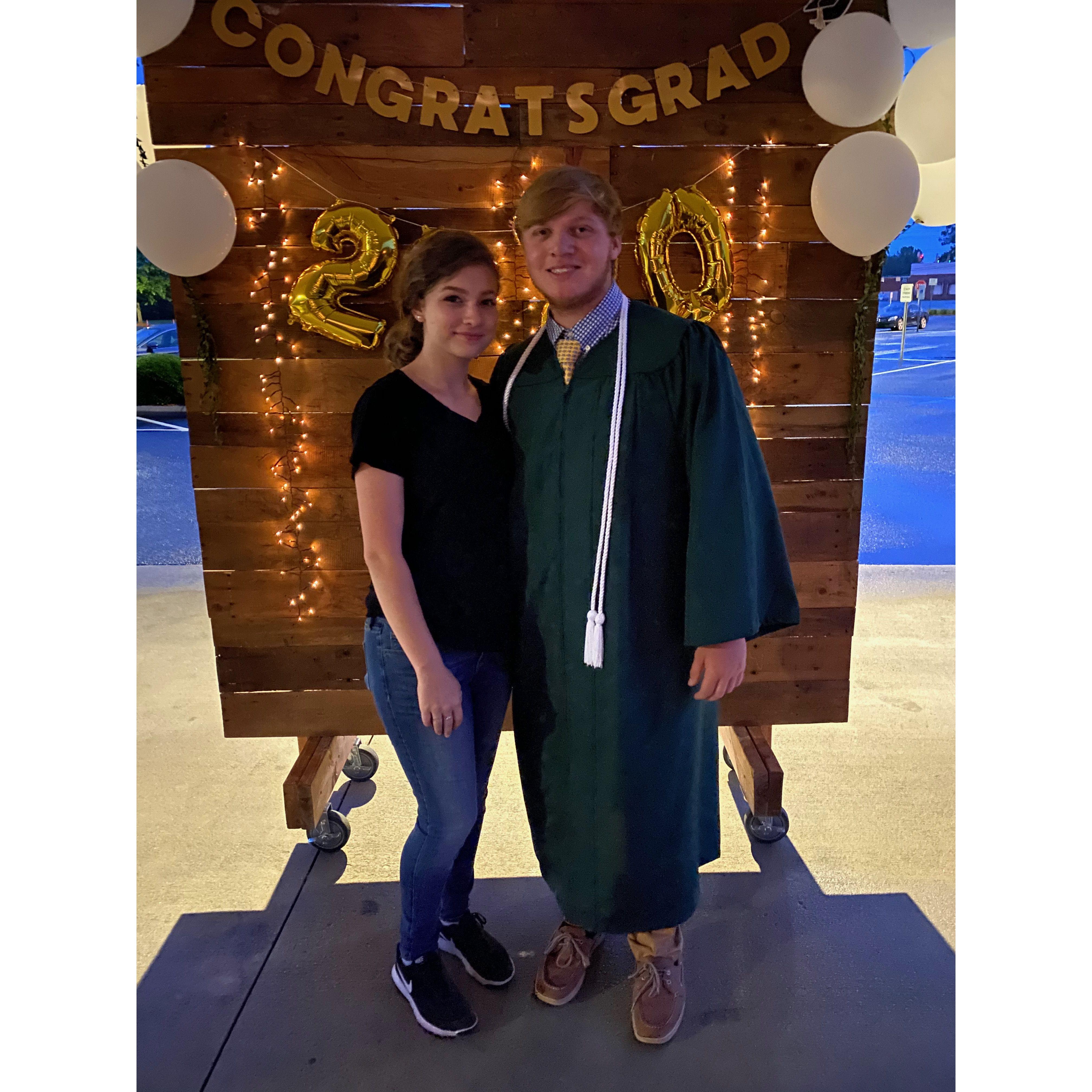 Jackson's covid drive-thru high school graduation! Class of 2020!