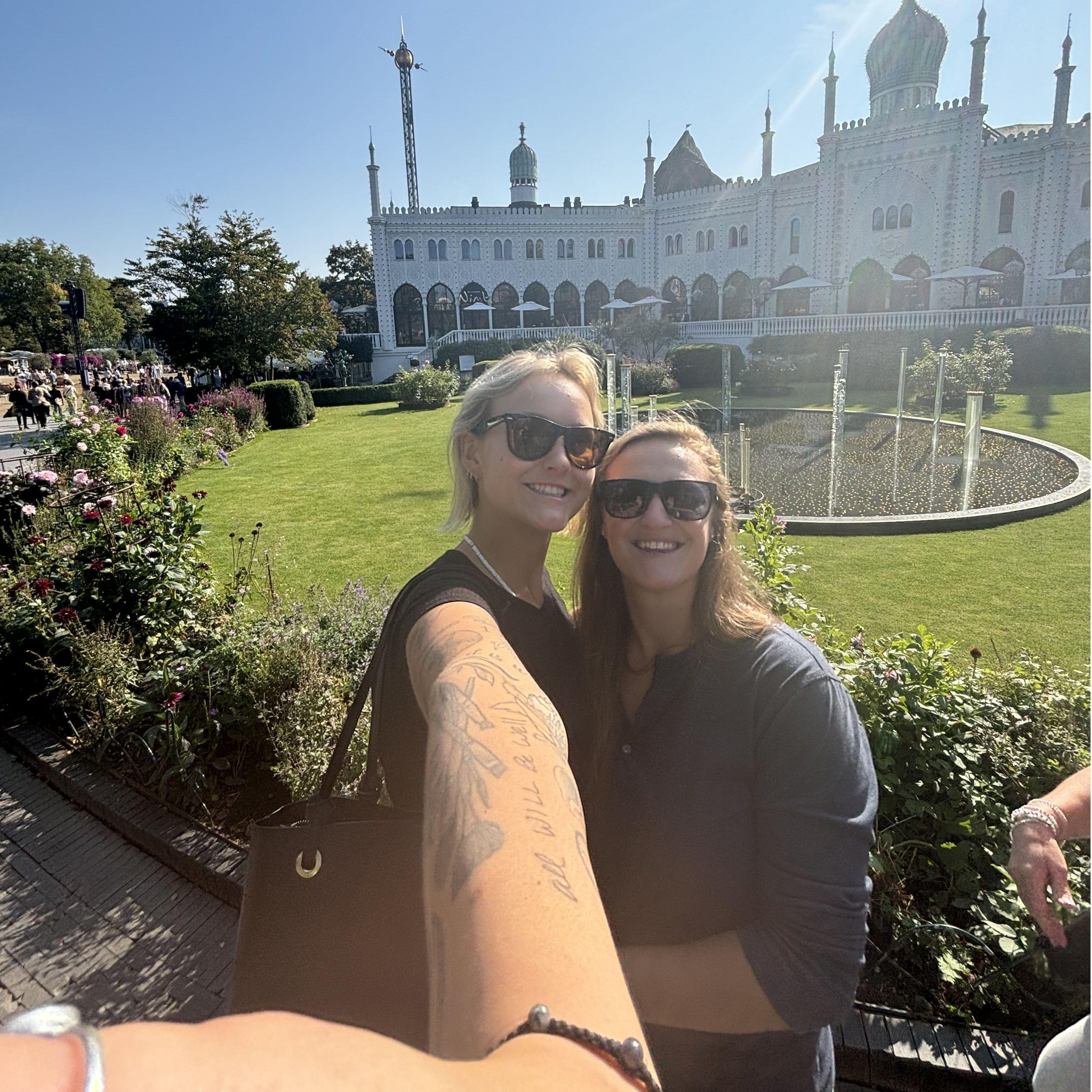 Us at the Tivoli Gardens, Denmark. September 2024.