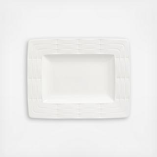 Entertain 365 Sculpture Rectangular Accent Salad Plate