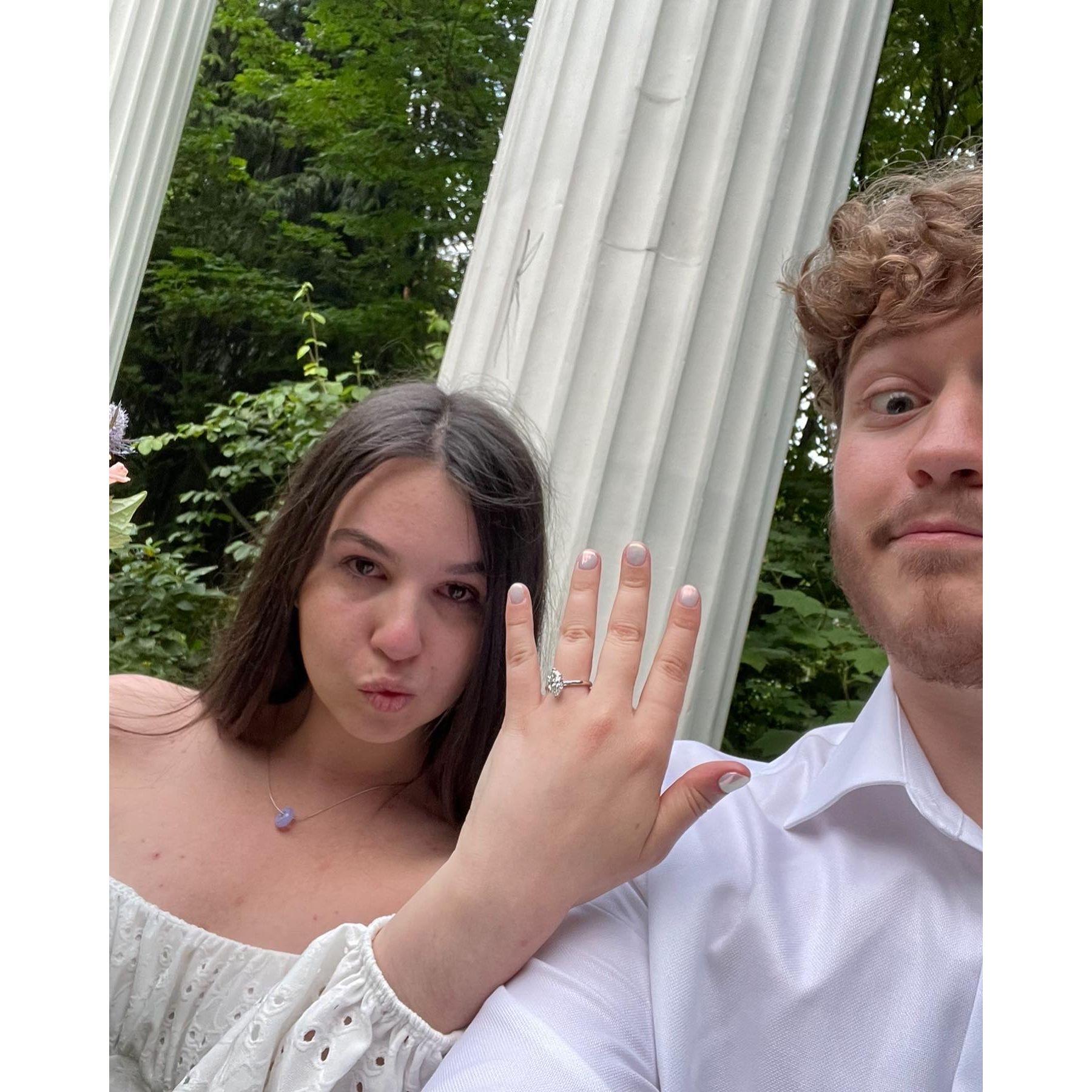 She actually first said no. Apparently it was an expression of surprise, but I guess we'll find out soon enough.