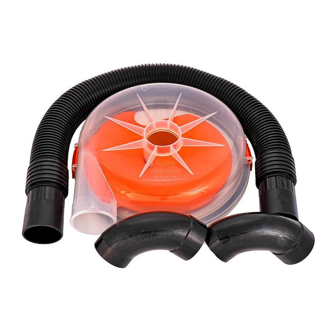 The Dustopper PRO, Low-Profile Dust Separator for Shop Wet/Dry Vacuums. Includes High-Flow 90 Degree Sweep Elbows and Connection Hose. Fits Standard 5 Gallon Buckets, Made in USA
